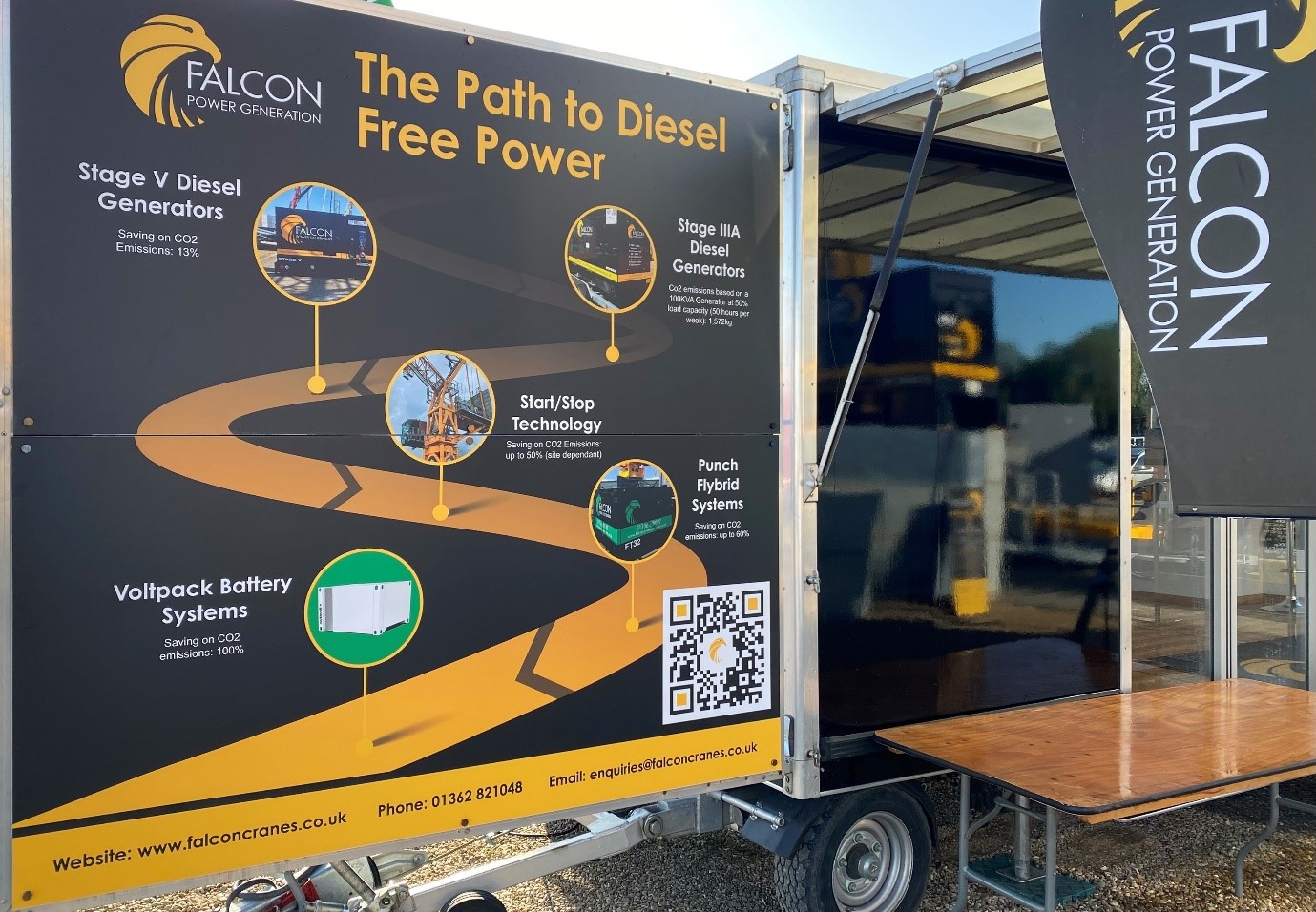 FALCON POWER GENERATION Extensive hire fleet Lance Show